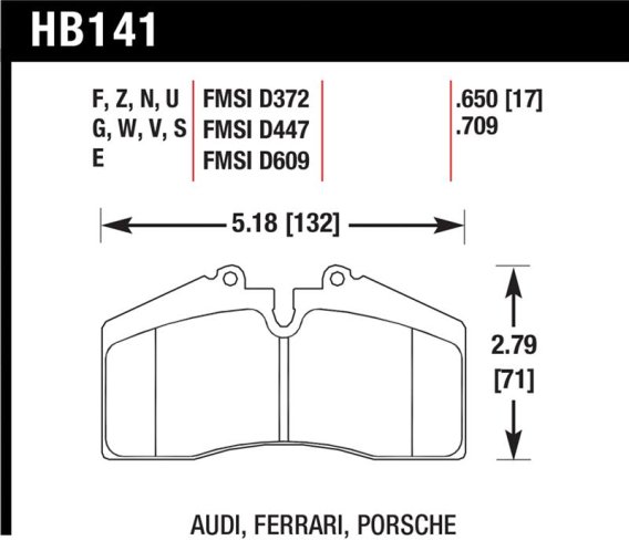 HAWK HPS Brake Pad Sets