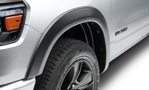 Bushwacker 50928-02 Black OE-Style Smooth Finish 4-Piece Fender Flare Set for 2019-2022 Ram 1500;...