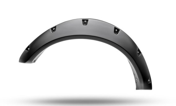 Bushwacker 20960-02 Black Pocket/Rivet Style Textured Finish 4-Piece Fender Flare Set for 2021-20...