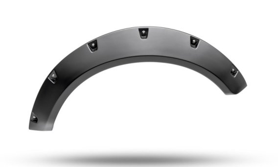 Bushwacker 20960-02 Black Pocket/Rivet Style Textured Finish 4-Piece Fender Flare Set for 2021-20...