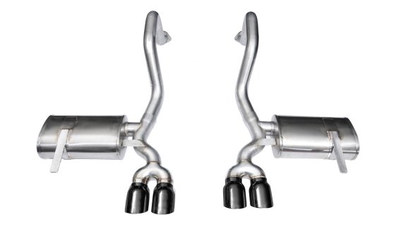 2.5 Inch Axle-Back Xtreme Dual Exhaust w/ Polished 3.5 Inch Tips 97-04 Corvette/Z06 5.7L Stainles...