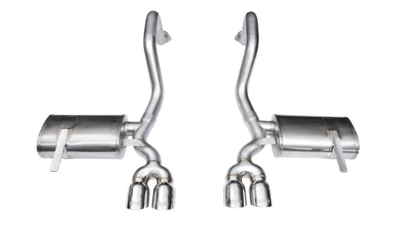 2.5 Inch Axle-Back Xtreme Dual Exhaust Polished 3.5 Inch Tips 97-04 Corvette/Z06 5.7L Stainless S...
