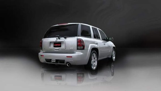 Trailblazer SS 3.0 Inch Cat-Back Single Rear Exit with Single 4.0 Inch Polished Pro-Series Tip Sp...