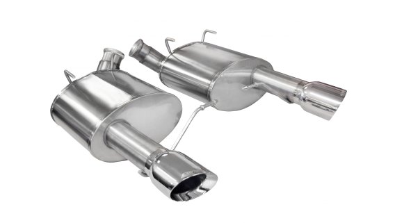 3.0 Inch Axle-Back Sport Dual Exhaust Polished 4.0 Inch Tips 11-14 Mustang GT/11-13 Boss 302 5.0L...