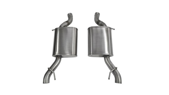 2.5 Inch Axle-Back Sport Dual Exhaust No Tips 14-17 Cadillac Vsport Sedan Auto Trans 3.6L V6 Stai...