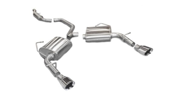 2.5 Inch Cat-Back Sport Dual Rear Exhaust 4.0 Inch Polished Tips 11-14 Dodge Avenger/Chrysler 200...