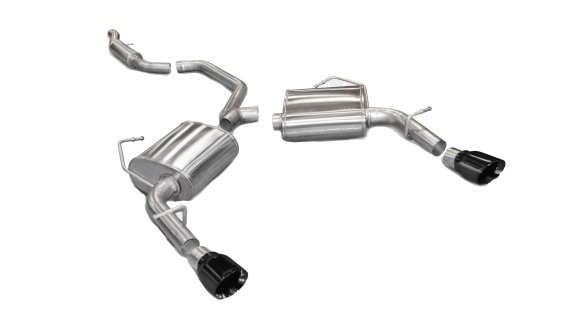2.5 Inch Cat-Back Sport Dual Rear Exhaust 4.0 Inch Black Tips 11-14 Dodge Avenger/Chrysler 200 V6...