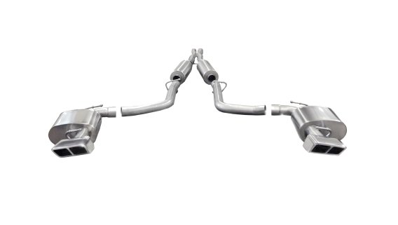 2.75 Inch Cat-Back Xtreme Dual Rear Exhaust GTX2 Polished Tips 11-14 Dodge Challenger SRT/SRT-8 M...