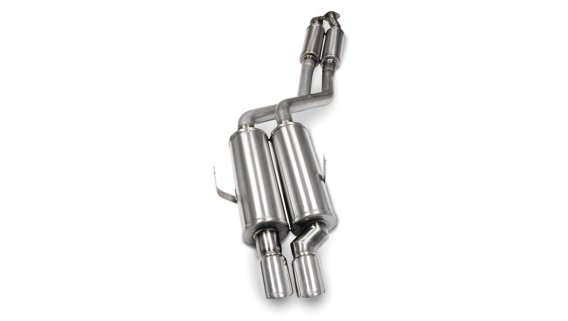 2.25 Inch Cat-Back Sport Single Rear Exhaust 3.0 Inch Polished Tips 1992-99 BMW 325/328/M3 E36 St...
