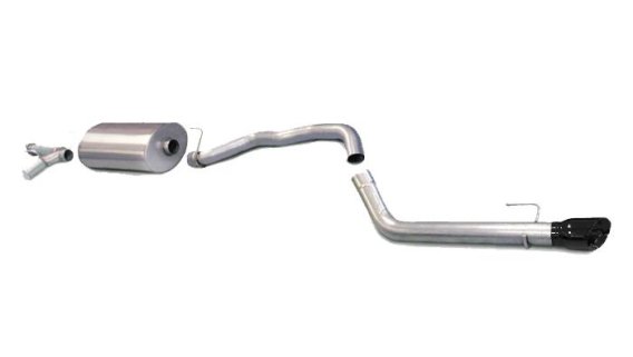 3.0 Inch Cat-Back Touring Single Rear Exit Exhaust 4.0 Inch Black Tip 08-17 Toyota Sequoia 5.7L V...