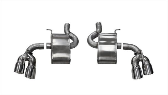 2.75 Inch Axle-Back Xtreme Dual Exhaust 4.0 Inch Polished Tips 16-19 Chevy Camaro SS/17-18 Camaro...