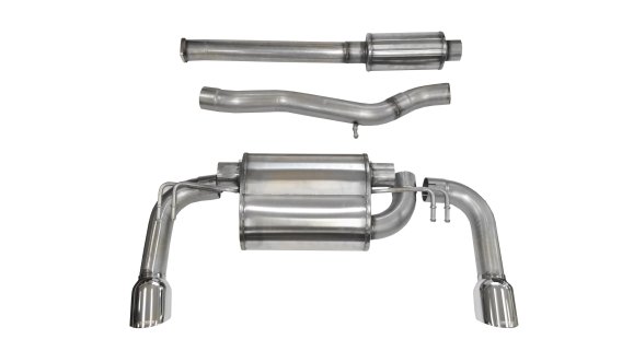 3.0 Inch Cat-Back Sport Dual Rear Exhaust 4.5 Inch Polished Tips 08-15 Mitsubishi Evolution X Sed...