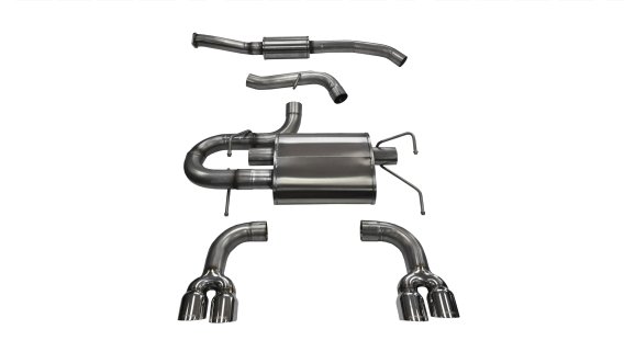 3.0 Inch Cat-Back Sport Dual Rear Exhaust 3.5 Inch Polished Tips 08-14 Subaru Impreza STI/WRX Hat...