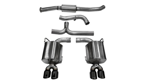 3.0 Inch Cat-Back Sport Dual Rear Exhaust 3.5 Inch Black Tips 11-14 Subaru Impreza STI/WRX Sedan ...