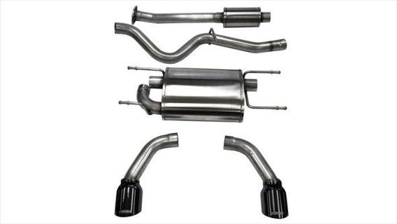 2.5 Inch Cat-Back Sport Dual Rear Exhaust 4.5 Inch Black Tips 12-Pres Subaru BRZ/Toyota 86 12-16 ...