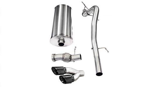 3.0 Inch Cat-Back Sport Single Side Exhaust 4.0 Inch Black Tips 11-14 Cadillac Escalade/GMC Yukon...