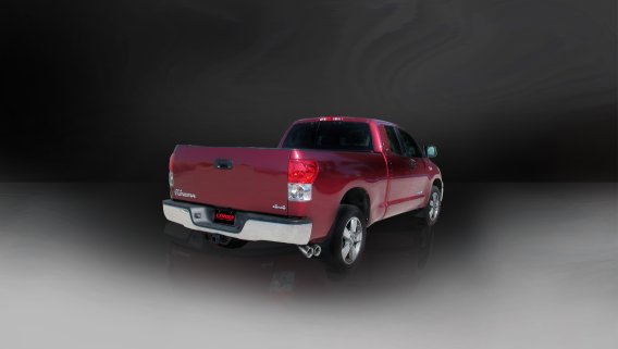 3.0 Inch Cat-Back Sport Single Side Exit Exhaust 4.0 Inch Polished Tips 11-Present Toyota Tundra ...