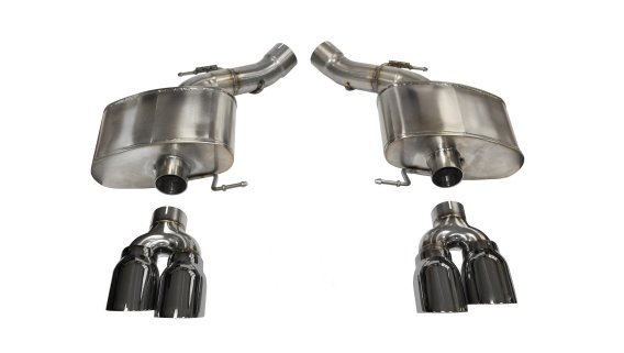 3.0 Inch Axle-Back Sport Dual Exhaust 4.0 Inch Polished Tips 12-18 BMW M6 F06/F12/F13 4.4L V8 Sta...