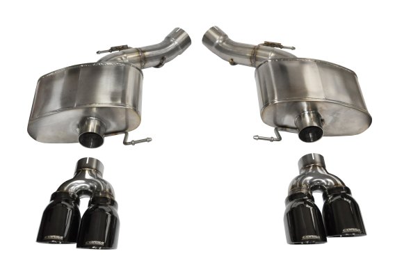 3.0 Inch Axle-Back Sport Dual Exhaust 4.0 Inch Black Tips 12-18 BMW M5 F10 Stainless Steel Corsa ...