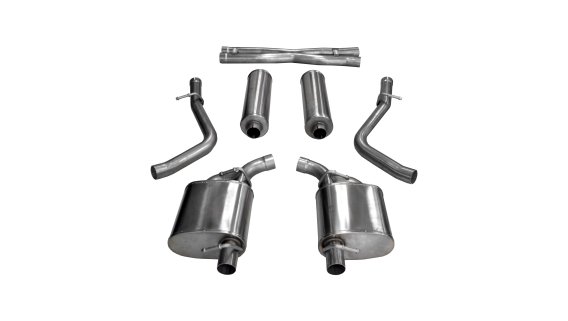 2.5 Inch Cat-Back Sport Dual Rear Exit Exhaust 15-17 Chrysler 300 R/T/15-16 Dodge Charger R/T (No...