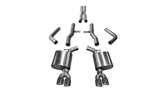 Challenger Cat Back Exhaust 17-18 Dodge Challenger 5.7L V8 3.5 Inch Polished Tip Extreme Sound Co...