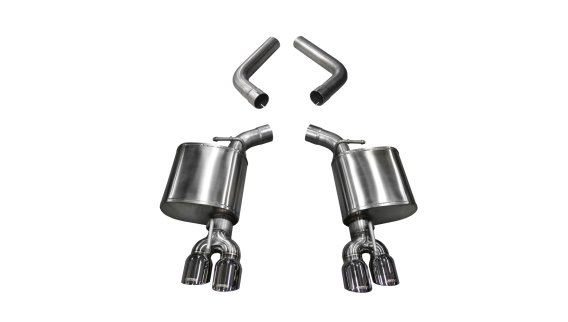 3.5 Inch Axle-Back Dual Side Exit 15-18 Challanger with Polished Pro-Series Tips Corsa Performanc...