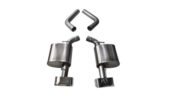 3.5 Inch Axle-Back Dual Rear Exit 15-18 Challenger with GTX2 Polished Pro-Series Tips Corsa Perfo...