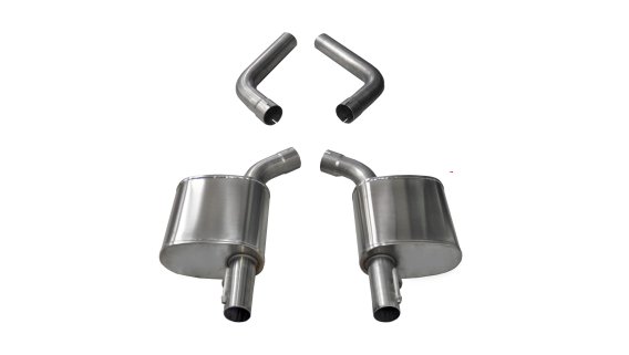 4.5 Inch Axle-Back Dual Rear Exit 17-18 Charger 5.7L with Dumps Corsa Performance