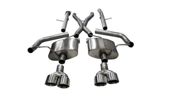 Grand Cherokee Cat-Back Exhaust 2.75 Inch Dual For Grand Cherokee 12-20 Rear Exit with Twin 4.5 I...