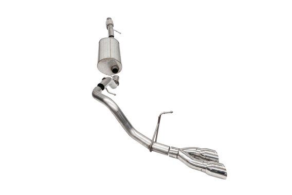3.0 Inch Single Side Exit Cat-Back Exhaust System with Twin 4.0 Inch Tips 21-25 Chevrolet Tahoe/G...