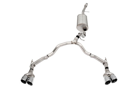3.0 Inch to 2.75 Inch Dual Rear Exit Cat-Back Exhaust System with Twin 4.0 Inch Tips 21-25 Chevro...
