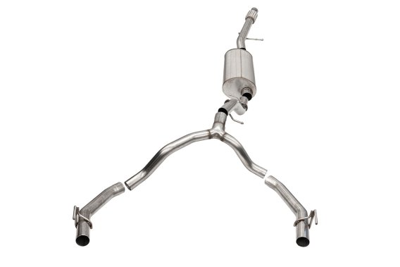 3.50 Inch to 2.75 Inch Dual Rear Exit Cat-Back Exhaust System 21-24 Cadillac Escalade 134.1 Inch ...