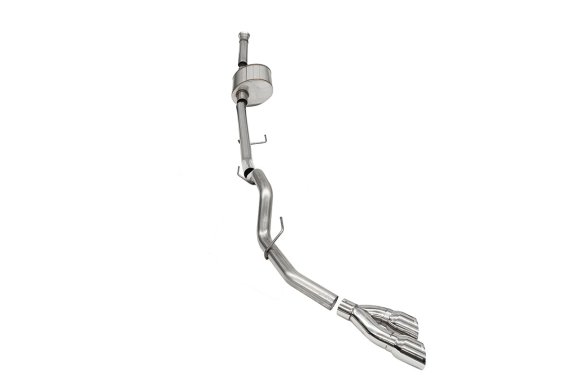 3.0 Inch Single Side Exit Catback Exhaust System with Twin 4.0 Inch Pro Series Tips 21-25 Ford F-...