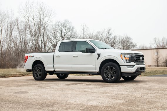 3.0 Inch Single Side Exit Catback Exhaust System with Twin 4.0 Inch Pro Series Tips 21-25 Ford F-...