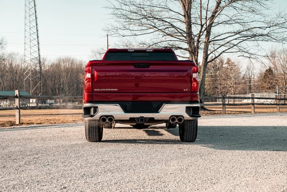 3.0 Inch-2.5 Inch Cat-Back Dual Rear Exit Exhaust System with Twin 4.0 Inch Polished Pro-Series T...