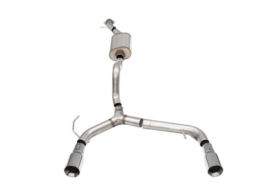 2.75 Inch Cat-Back Single Side Exit Exhaust System with Single 4.0 Inch Straight-Cut Polished Tip...