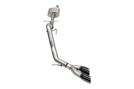 3 Inch Cat-Back Exhaust, Xtreme Sound Level, 4 InchBlack PVD Pro-Series Slash Cut Twin Tip 24-25 ...
