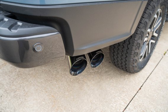 3 Inch Cat-Back Exhaust, Xtreme Sound Level, 4 InchBlack PVD Pro-Series Slash Cut Twin Tip 24-25 ...