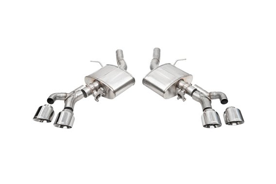 3 Inch Axle-Back Exhaust with Dual Mode Active Exhaust; Dual Rear Exit with Twin 4.5 Inch Pro Ser...