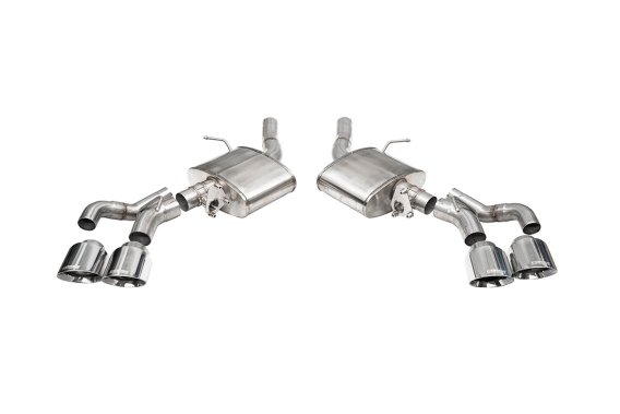 3 Inch Axle-Back Exhaust with Dual Mode Active Exhaust; Dual Rear Exit with Twin 4.5 Inch Pro Ser...