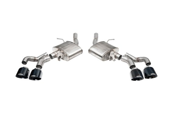 3 Inch Axle-Back Exhaust with Dual Mode Active Exhaust; Dual Rear Exit with Twin 4.5 Inch Pro Ser...