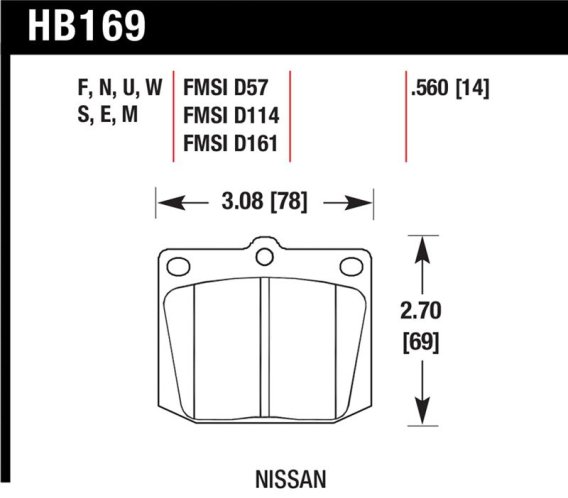 HAWK HP+ Brake Pad Sets