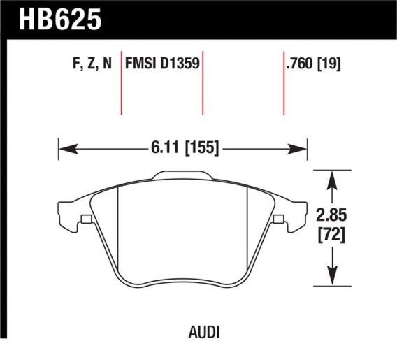 HAWK HPS Brake Pad Sets