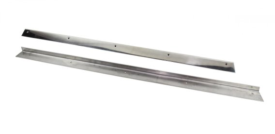 Jeep CJ5 Rocker Guards Pair 55-83 CJ5 Polished Silver Kentrol