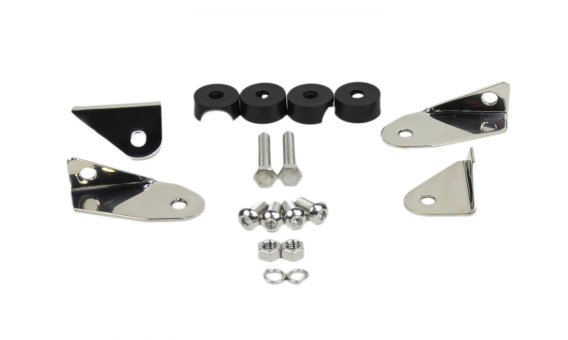 Jeep YJ Mirror Kit Pair 87-95 Wrangler TJ Polished Silver Kentrol