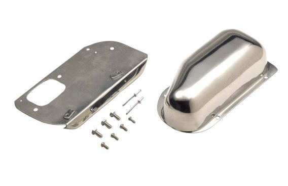 Jeep CJ Wiper Motor Cover 76-86 CJ Polished Silver Kentrol