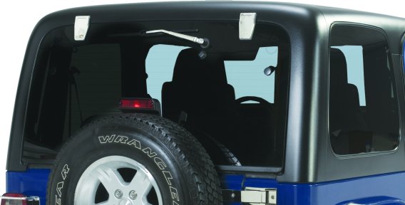 Jeep YJ/TJ Hardtop Liftgate Hinge Pair 87-06 Wrangler TJ/YJ Polished Silver Kentrol