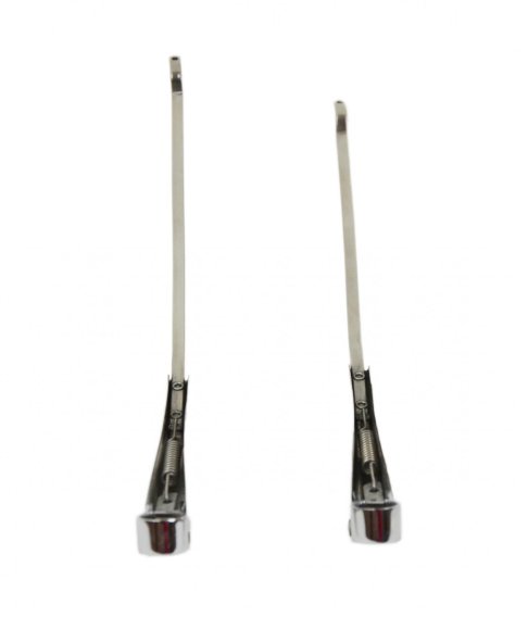 Jeep CJ Windshield Wiper Arms Pair 68-86 CJ Polished Silver Kentrol