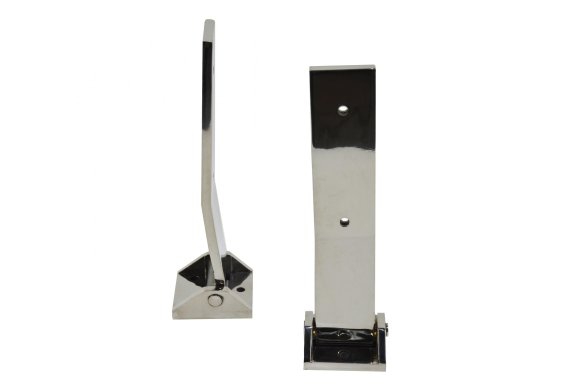 Jeep JK Tailgate Hinge Pair 07-18 Wrangler JK Polished Silver Kentrol