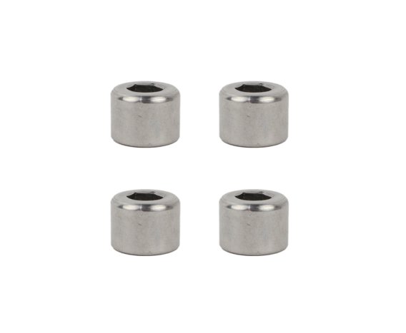 Jeep TJ OEM Anti-Theft Door Nuts 97-06 Wrangler TJ Polished Silver Kentrol